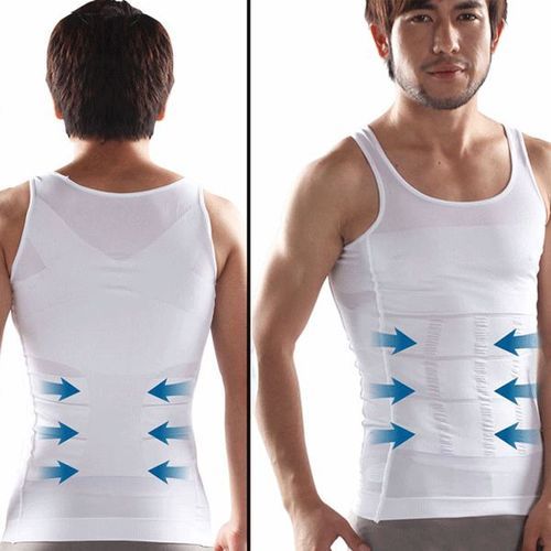 product_image_name-Generic-Slim'N lift Slim Body Shaper Débardeur Minceur Pour Homme-Blanc-3