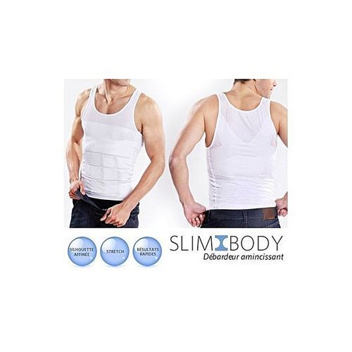 product_image_name-Generic-Slim'N lift Slim Body Shaper Débardeur Minceur Pour Homme-Blanc-5