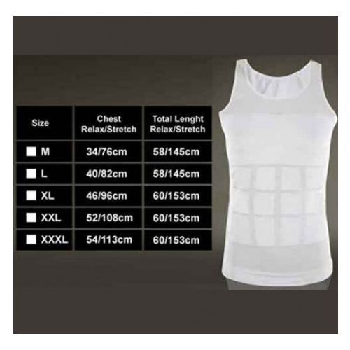 product_image_name-Generic-Slim'N lift Slim Body Shaper Débardeur Minceur Pour Homme-Blanc-8