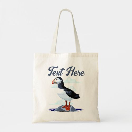 product_image_name-Generic-Tote bag puffin cute Atlantic sea bird Unique, haute qualité-3