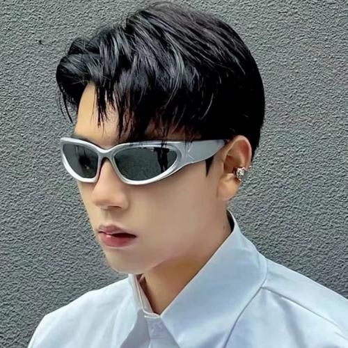 product_image_name-Generic-نظارات شمسية رمادية كلاسيكية لركوب الدراجات للجنسين مثالية للمهرجانات-1