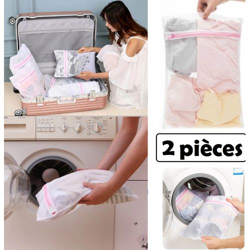 Generic 2 pièces Sacs pliables organisateur Protection de sous-vêtements  Machine à laver à prix pas cher