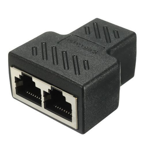 Generic Splitter RJ45 vers 2x Rj45, Switch 2 Ports réseau LAN // RJ45 1  vers 2 Sans Emballage à prix pas cher