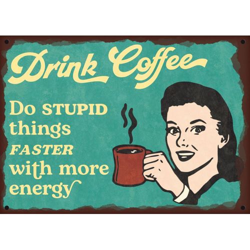 product_image_name-Generic-Drink Coffee Retro Sign Poster Chambre Haute Qualité-1