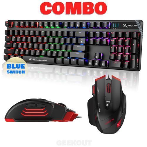 XTRIKE ME gaming combo mouse & mousepad -gmp-290- à prix pas cher