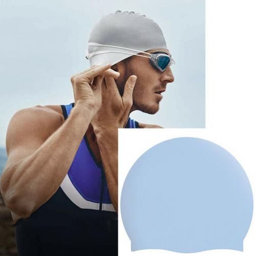 Generic Bonnet de natation en silicone pour femmes & hommes, bonnet de  piscine étanche à prix pas cher
