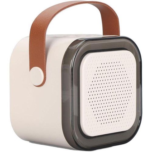product_image_name-Generic-Haut-parleur avec microphone sans fil Bluetooth, Machine de karaoké, Lumière Dynamique LED Portable-2