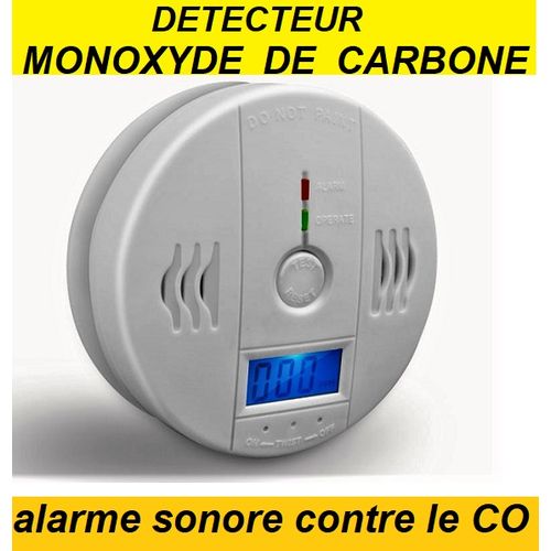 Generic DETECTEUR DE MONOXYDE DE CARBONE & AFFiCHEUR LCD & ALARME à prix  pas cher