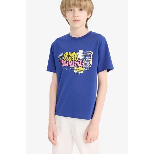 product_image_name-Defacto-تي شيرت مطبوع برقبة دائرية وأكمام قصيرة للأولاد-6