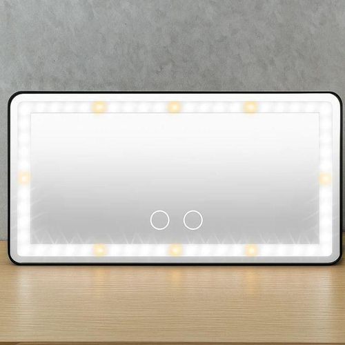 product_image_name-Generic-Miroir de Maquillage LED avec Eclairage Tactile – Rechargeable USB-6
