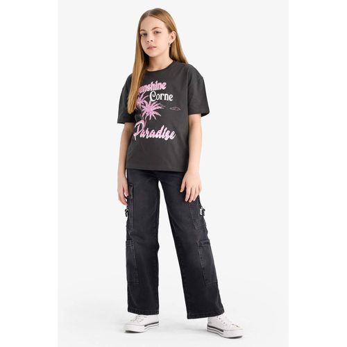 product_image_name-Defacto-تيشيرت نص كم مطبوع قصة مريحة برقبة مستديرة-2