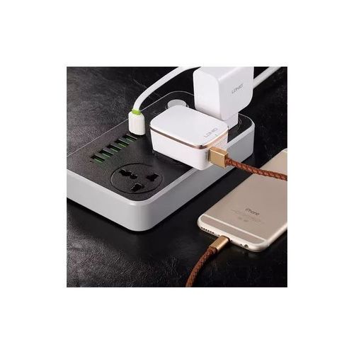 Multiprise USB , Multiprise Parasurtenseur 3 prises outlet + 6 ports USB , Parasurtenseurs / parafoudre ,avec protection contre la surtension  (3 Outlet + 6 USB)
