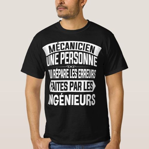 Generic T-shirt Drôle Mécanique Cadeau Drôle Ingénieurs de No à prix pas  cher