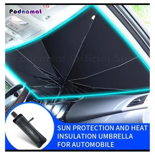 Pare-Soleil Avant de Voiture, Pare-Soleil de Pare-Brise de Voiture,  Pare-Soleil de Parapluie de Voiture Pliable, Pare-Soleil de Voiture avec  Bloc UV