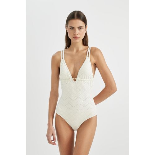 Defacto Maillot de Bain Coupe Standard pour Femme Ecru a prix pas cher Jumia Maroc