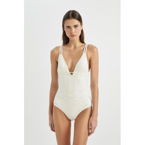 Defacto Maillot de Bain Coupe Standard pour Femme Ecru a prix pas cher Jumia Maroc
