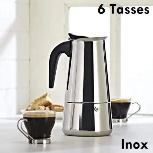 Generic Machine préparation café manuelle, Cafetière Inox 6 tasses à prix  pas cher