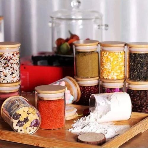 product_image_name-Generic-Lot de 3 bocaux en verre, Boites hermétiques avec couvercles en bambou-5