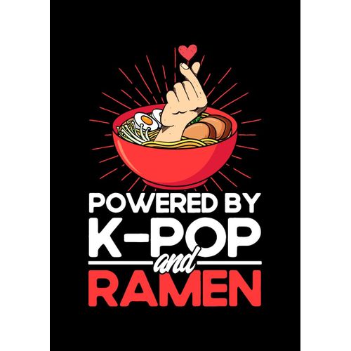 product_image_name-Generic-Powered by kpop and ramen  Style 3 Poster Chambre Haute Qualité-1