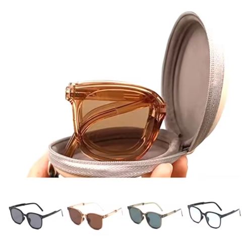 product_image_name-Generic-Lunettes de soleil pliantes avec étui lunettes de soleil pour femmes mode coussin d'air lunettes UV 400 lunettes polarisées-1