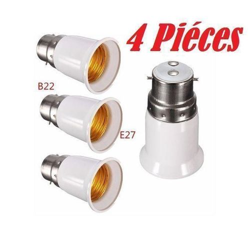 product_image_name-Generic-aPack de 4 Pièce Adaptateur de base, B22 à E27 de Convertisseur d'Ampoule-1