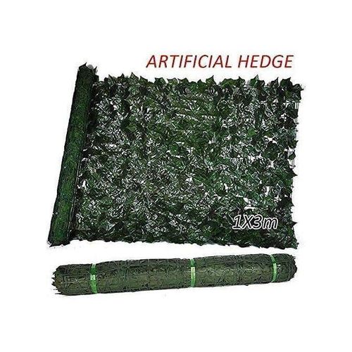 product_image_name-Generic-شبكة سياج بلاستيكية صناعية (3X1) م للجلد الفموي الأخضر، نباتات مزيفة، وفود، زاحف، ملجأ جدار، فندق، منظر طبيعي، ديكور منزلي-1