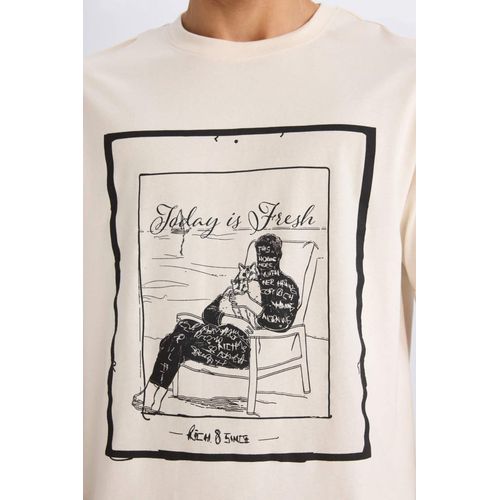 product_image_name-Defacto-تيشيرت نص كم أوفر سايز بياقة مستديرة-5