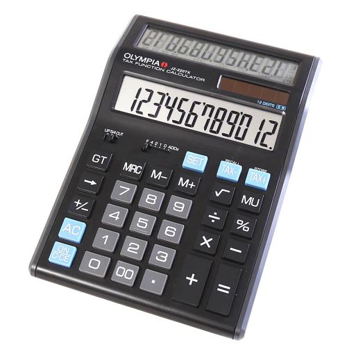 Olympia Calculatrice 12 Chiffres Double Ecran Bureau Commerce Comptabilité  Tax, JZ-220Tx à prix pas cher