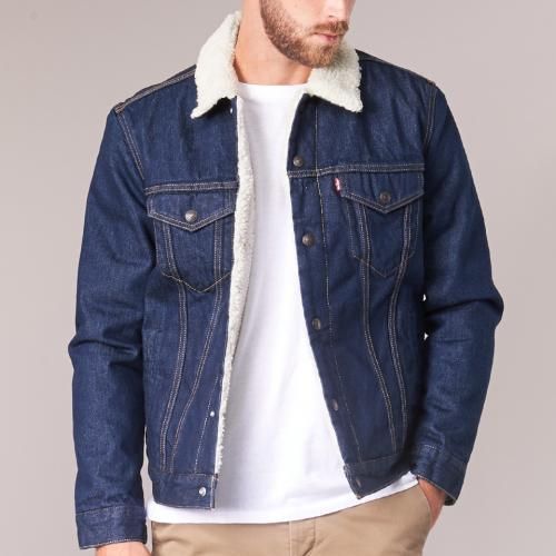 Veste homme jean 2025 fourrure
