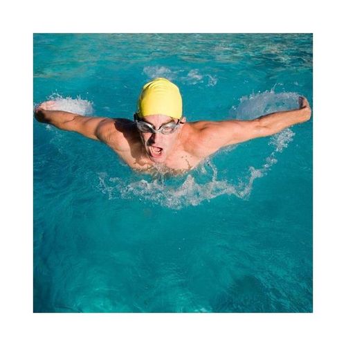 Generic Bonnets de natation Bonnet de bain Élastique Silicone à