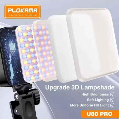 product_image_name-PLOKAMA-Mini Photography Lamp  U80 Pro Portable RGB LED Light – Mini Photography Lamp Video Light for Mobile-4
