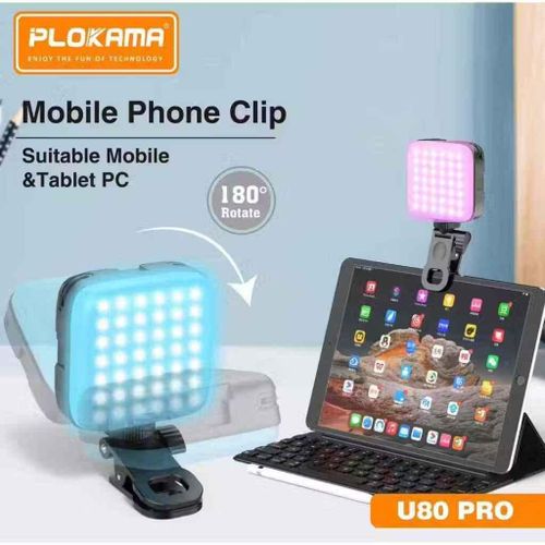 product_image_name-PLOKAMA-Mini Photography Lamp  U80 Pro Portable RGB LED Light – Mini Photography Lamp Video Light for Mobile-7