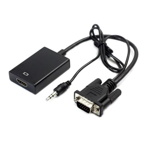 HDMI mâle vers VGA Male Video Converter Adaptateur Câble pour DVD HDTV  1080P PC-1.8M - Cdiscount Informatique