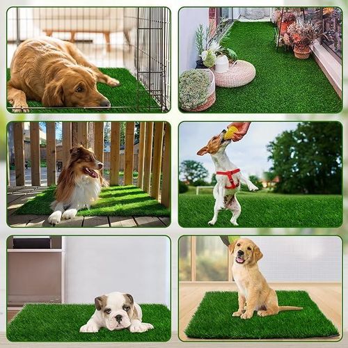 product_image_name-Generic-Tapis d'herbe pour chiens  Gazon artificiel doux à forte absorption pour l'entraînement à la propreté des animaux de compagnie, fausse herbe facile à nettoyer pour chien utilisation intérieure et extérieure (1 paquet)-2