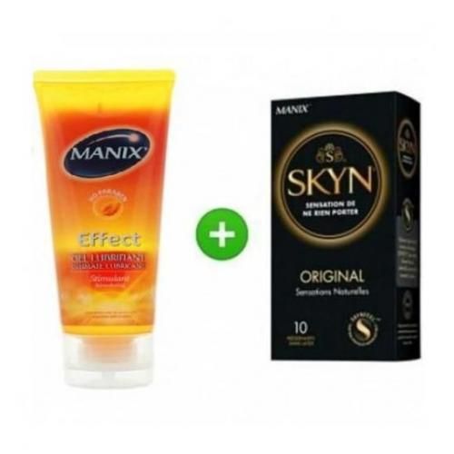 product_image_name-Manix-Manix Pack Gel Lubrifiant Effect + préservatif SKYN ORIGINAL Boite de 10-1