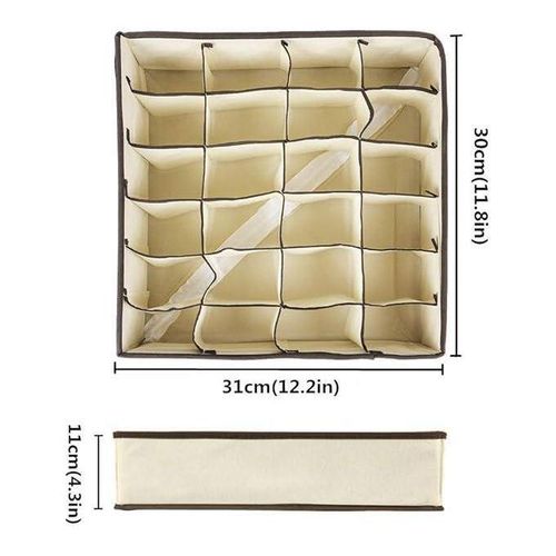 product_image_name-Generic-Rangement de Chaussettes et culottes à 24 Cellules, Organisateur de tiroir et placard-4