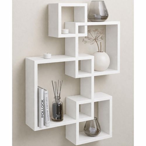 product_image_name-Generic-4pcs Étagère murale flottante blanc-2