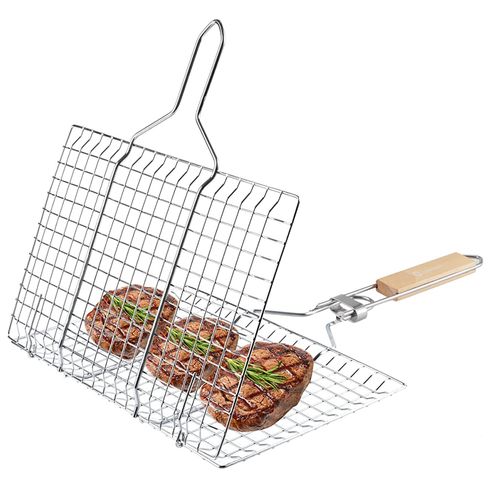 Generic Grille de Barbecue en acier inoxydable avec poignée - Accessoires  pour barbecue à prix pas cher