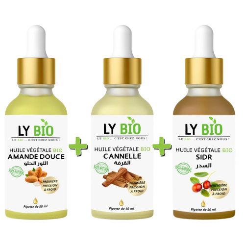 product_image_name-LY BIO-PACK HUILE AMANDE DOUCE 50ML - PIPETTE + HUILE CANNELLE 50ML - PIPETTE + HUILE SIDR 50ML - PIPETTE-1
