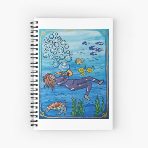 product_image_name-Generic-"Melancholy Music (Bad Case of the Blues) Spiral Notebook Bloc note-1