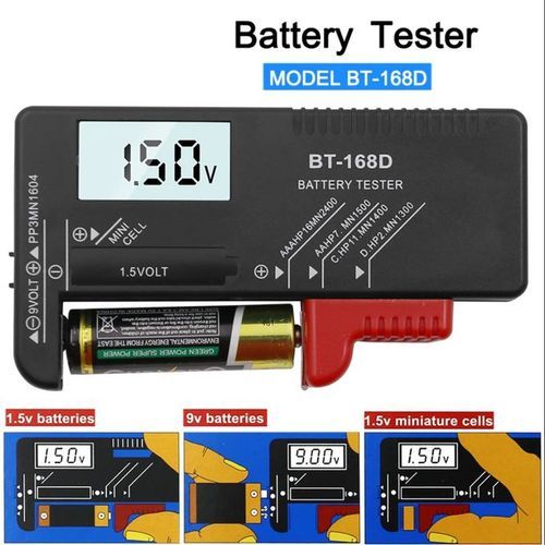 Testeur de batterie pour toutes les batteries - Compteur de batterie -  Testeur de pile