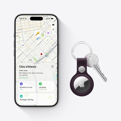 Apple AirTag (2e génération) Pack de 2 Traceur d'objets Localisation Précise - image 6