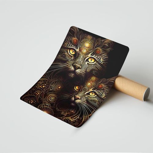 product_image_name-Generic-Sticker Autocollant Mural Chat Doré Haute qualité-2