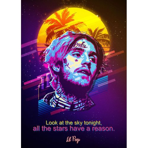 product_image_name-Generic-Lil peep   Style 10 Poster Chambre Haute Qualité-1