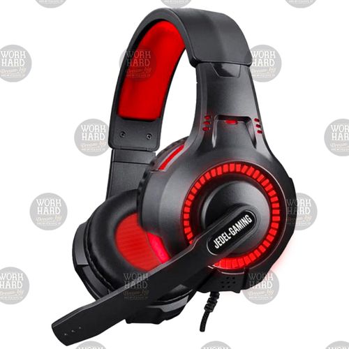 Jedel Casque Gamer Lumière LED RGB Stéréo ,USB avec Micro Pour PC, PS4,  XBOX+Sticker à prix pas cher