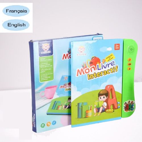 Generic Mon livre - Livre educatif interactif bilingue pour enfants en  Français et Anglais à prix pas cher