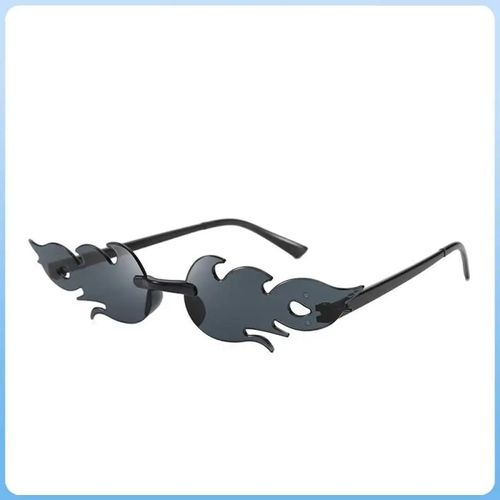 Generic Lunettes de soleil flamme r tro noir sans cadre pour