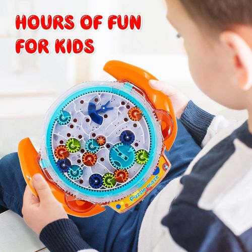 product_image_name-Generic-Puzzle 3D amusant avec labyrinthe, disque et balle d'équilibre, casse-tête pour stimuler le cerveau et les compétences en QI.-1