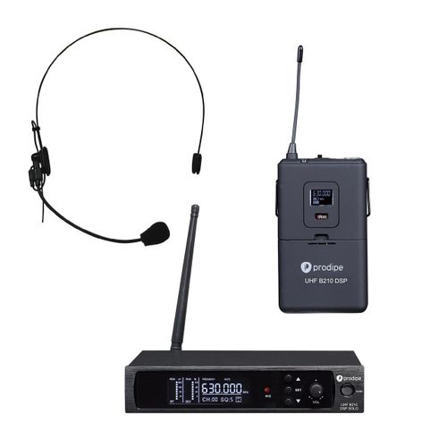 product_image_name-Prodipe-Micro serre-tête sans fil UHF B210 DSP Solo – Casque cardioïde professionnel UHF 100 canaux-1