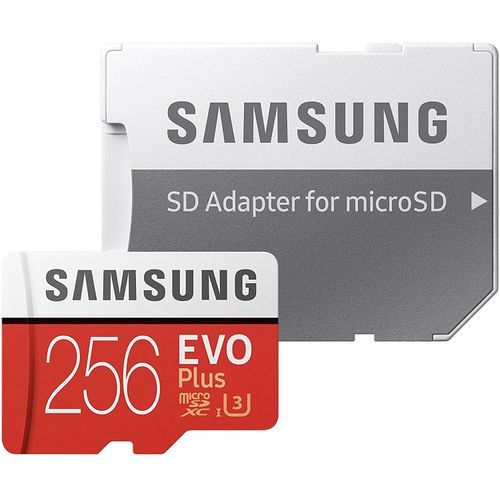 Samsung Carte Mémoire Micro SD EVO Plus 256 Go Classe 10 Ulra HD